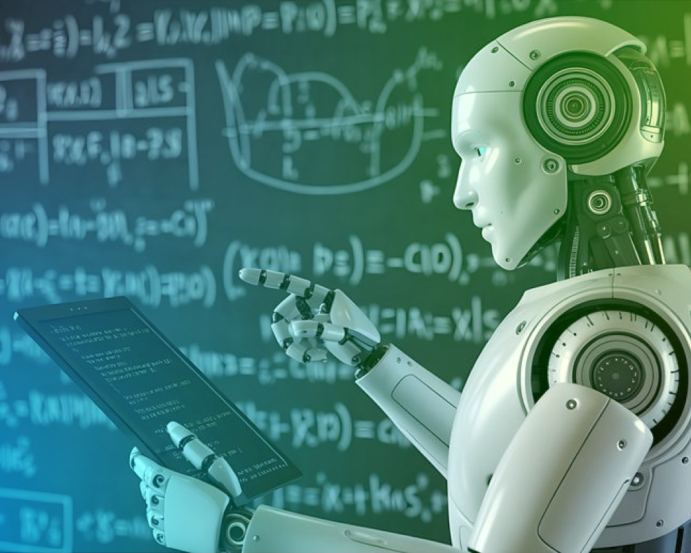 Image depiction of education supported by AI